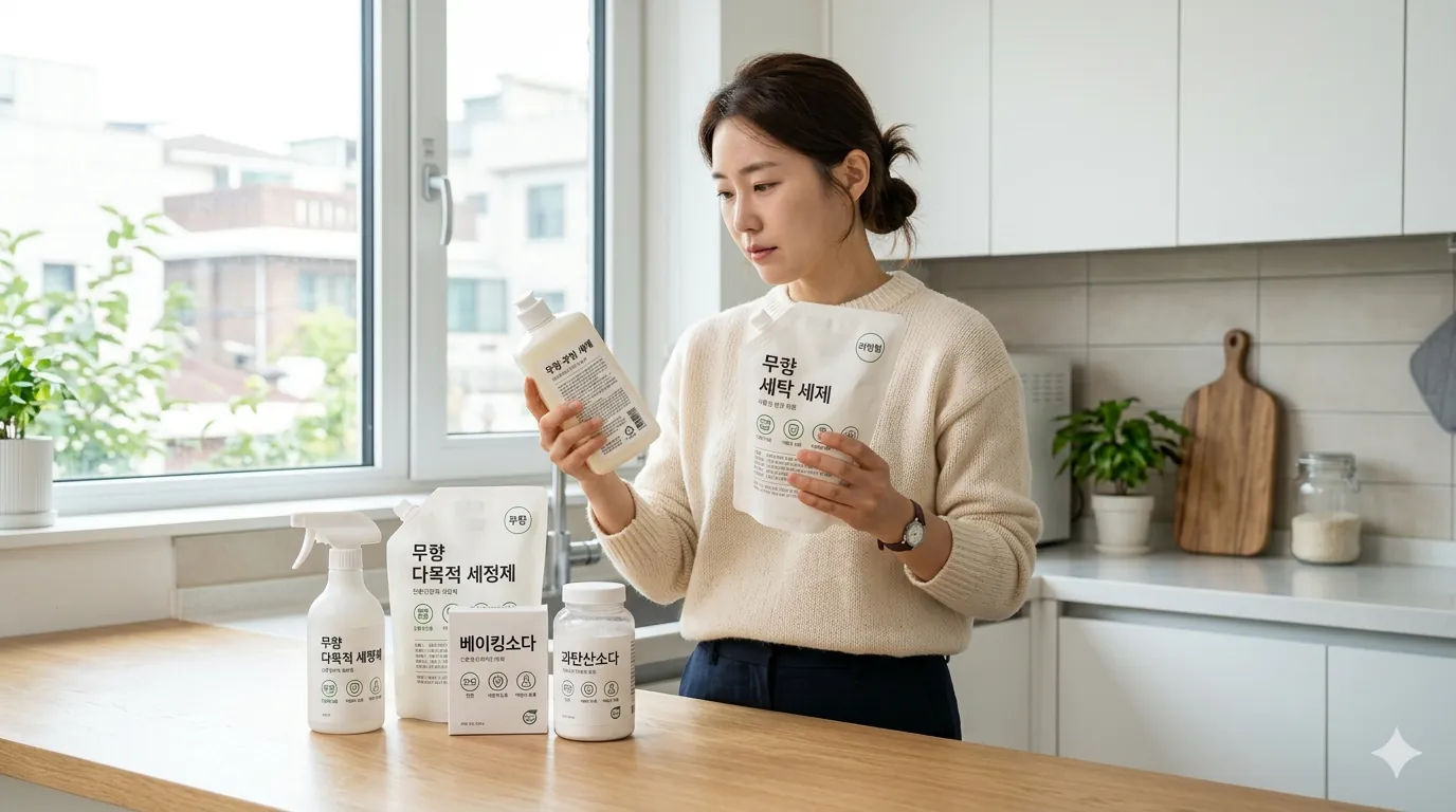 eco household chemical check label korea