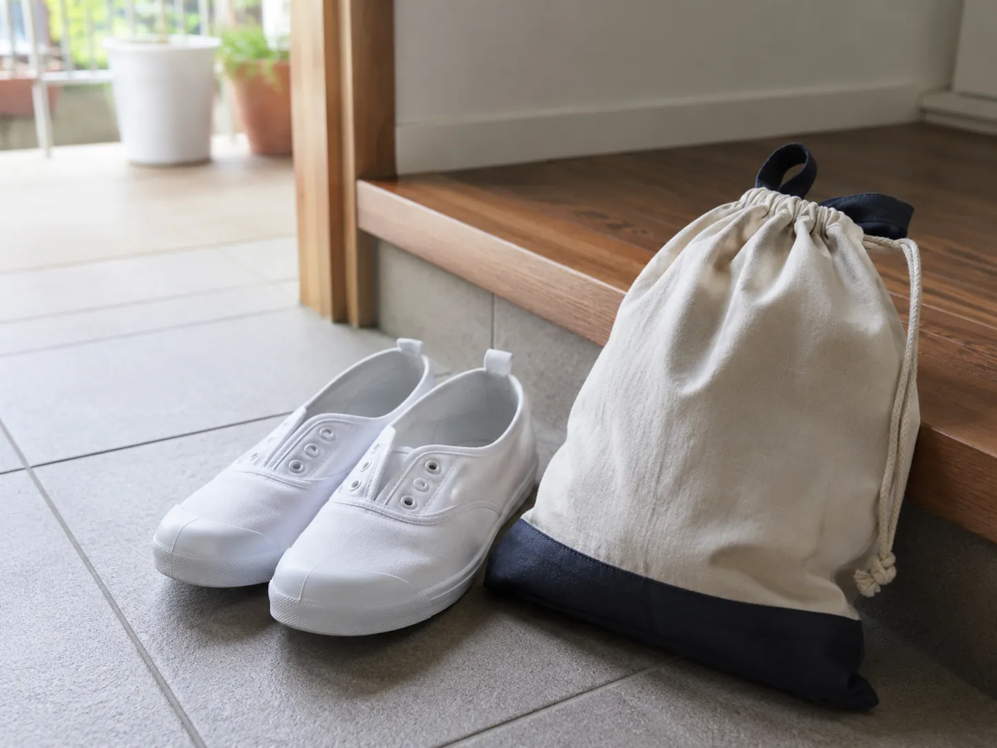 student indoor shoes bag